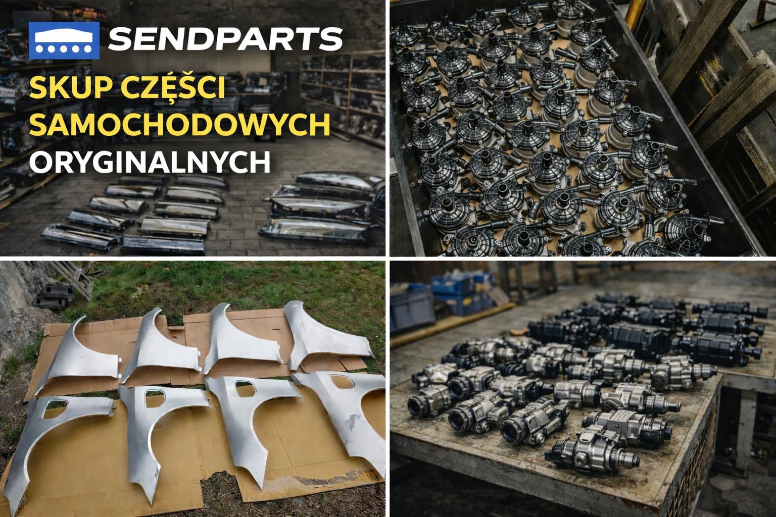 Skup części do samochodow osobowych, elementy blacharskie elektronika, reflektory, lampy, elementy wnętrza, mechanika, zawieszenie i inne